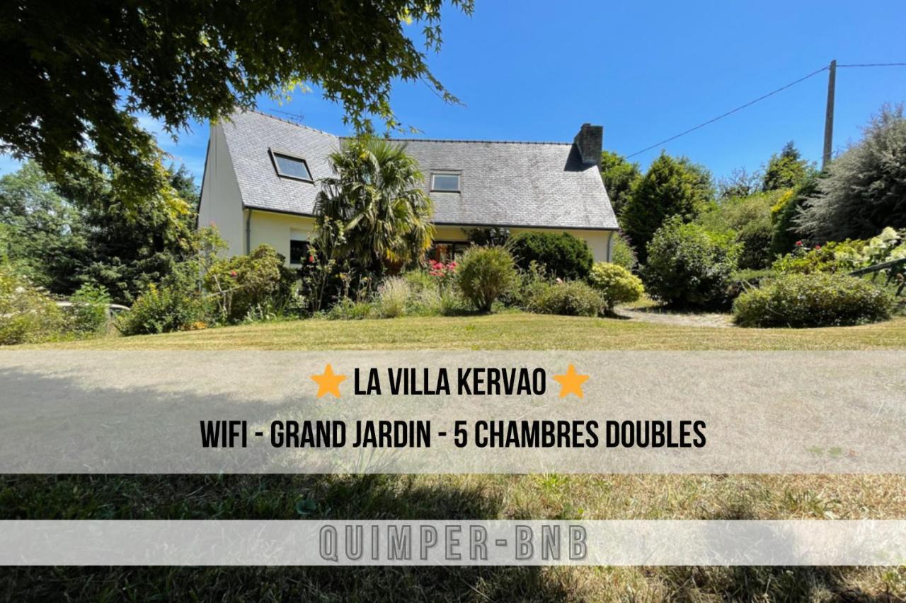 La Kervao - Maison 5 Chambres - Jardin - Terrasse - Internet 坎佩尔 外观 照片